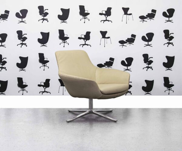 Refurbished Walter Knoll Oscar Armchair - Cream Leather - Corporate Spec 3