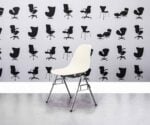 Refurbished Vitra Charles Eames DSR Chair - White - Corporate Spec 1