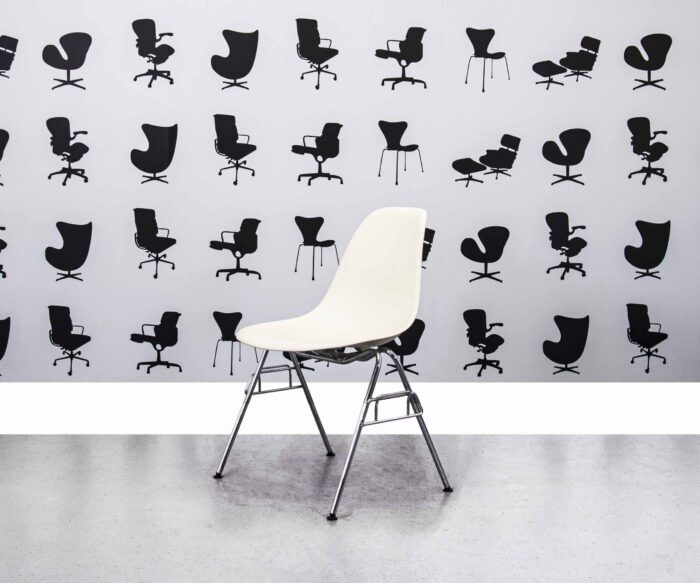 Refurbished Vitra Charles Eames DSR Chair - White - Corporate Spec 1