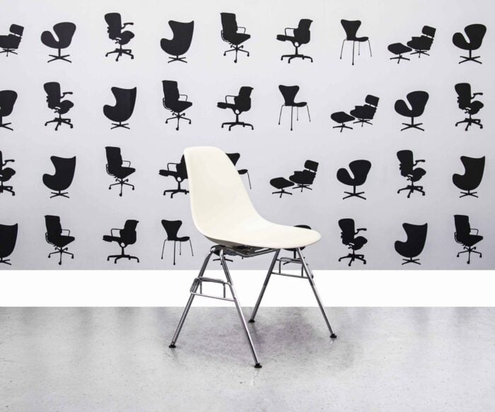 Refurbished Vitra Charles Eames DSR Chair - White - Corporate Spec 2