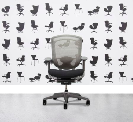 Refurbished Teknion Nuova Contessa 4D - Mesh Back - Black Fabric Seat - Corporate Spec