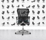 Refurbished Haworth Zody Desk Chair FULL SPEC - Black Mesh and Montserrat Seat - Polished Aluminium Frame - Corporate Spec2