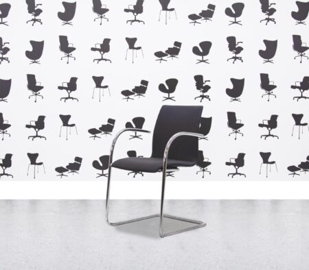 Refurbished Kusch Co 9230 Cantilever Armchair - Black Fabric - Corporate Spec 3