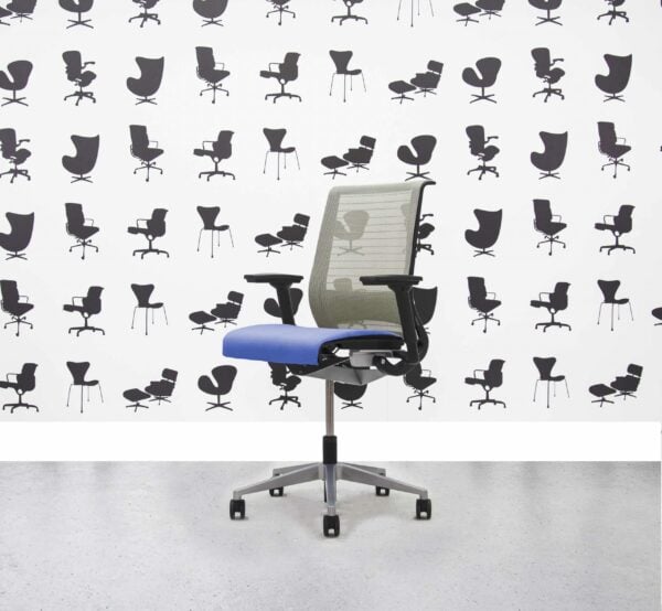 Refurbished Steelcase Think - Mesh Back - Bluebell Seat - Corpotate Spec 1