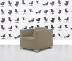Refurbished Minotti Suitcase Armchair - Brown Leather - Corporate Spec 1