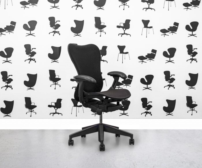 Refurbished Herman Miller Mirra 2 Fully Loaded - Black Seat and Butterfly Mesh - Corporate SPec 3