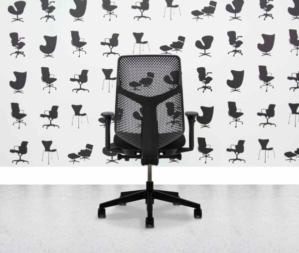Gerenoveerde Herman Miller Verus stoel - Triflex rugleuning - Zwart - Corporate Spec 2