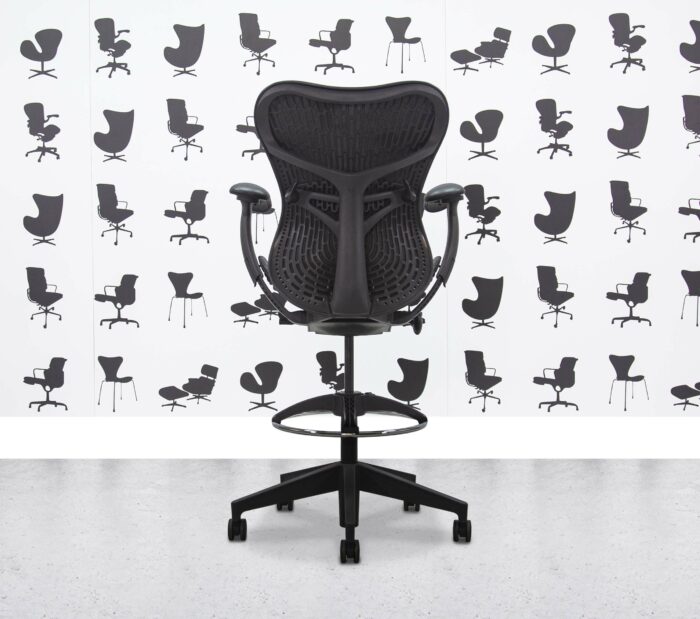 Refurbished Herman Miller Mirra 2 Fully Loaded - Stool - Black Seat and Butterfly Mesh - Corporate Spec 2