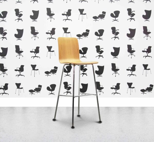 Refurbished Vitra HAL PLY Stool - High - Corporate Spec