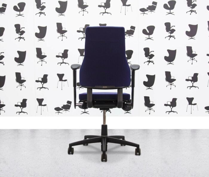 Refurbished BMA Axia 2.3 High Back Office Chair - Blue Fabric - Corporate SPec 2