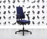 Refurbished BMA Axia 2.3 High Back Office Chair - Blue Fabric - Corporate SPec 3