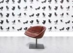 Refurbished Moroso Fjord Swivel Armchair - Oxidored Leather - Corporate Spec 1