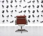 Refurbished ICF Charles Eames EA208 Soft Pad - Burgundy Red Leather - Corporate Spec 3