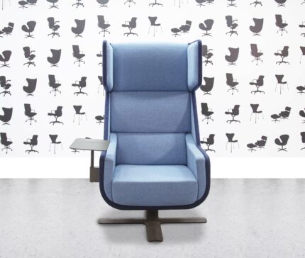Refurbished Buzzi Space BuzziMe Lounge Chair - Light Blue - Corporate Spec