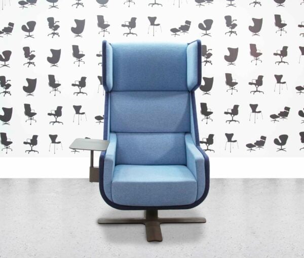 Refurbished Buzzi Space BuzziMe Lounge Chair - Light Blue - Corporate Spec