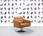 Refurbished Davison Highley 5th Avenue Swivel Sofa - Light Brown - Corporate Spec 3