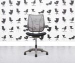 Refurbished Humanscale Liberty Task Chair - Grey Mesh - Black Seat - Corporate Spec