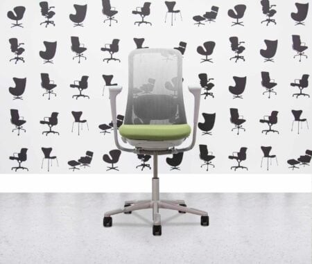 Keilhauer Conference Chair - Wooden Legs - Beige Leather