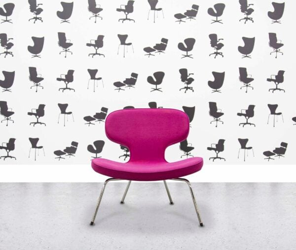 Refurbished Artifort - Libel Lounge Chair by Rene Holten - Magenta