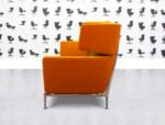 Refurbished Vitra Suita 2-Seater with Head Section - Orange Body - Brown Cusion - Corporate Spec 1