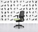 Refurbished Herman Miller Celle Chair - Black Frame - Apple Fabric Seat - Corporate Spec 1
