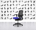 Refurbished Herman Miller Celle Chair - Black Frame - Ocean Fabric Seat - Corporate Spec 1
