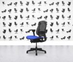 Refurbished Herman Miller Celle Chair - Black Frame - Scuba Fabric Seat - Corporate Spec 1