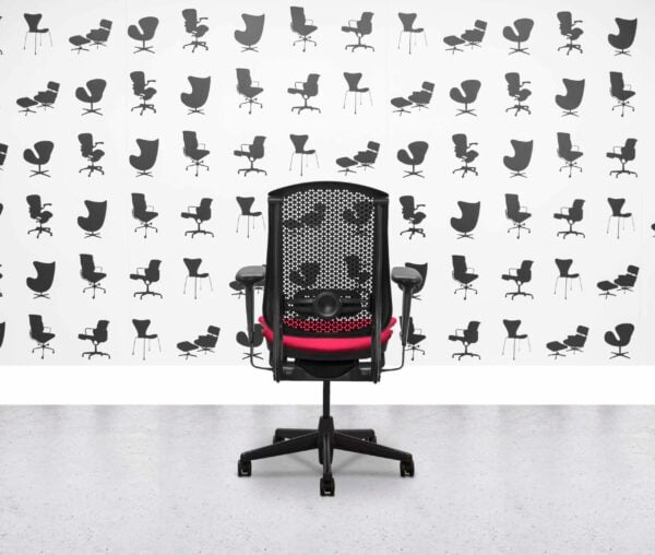 Refurbished Herman Miller Celle Chair - Black Frame - Belize Fabric Seat - Corporate Spec 2