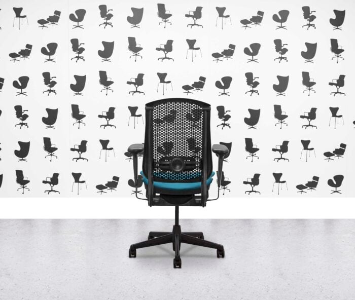 Refurbished Herman Miller Celle Chair - Black Frame - Montserrat Fabric Seat - Corporate Spec 2