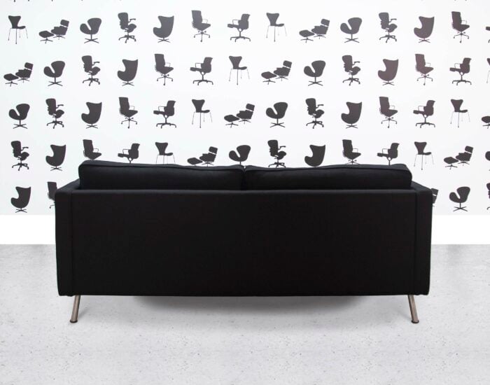 Refurbished Orangebox Ogmore 2-Seater Lounge Sofa - Black Fabric - Corporate Spec 2