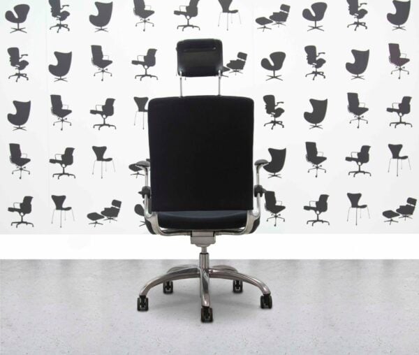 Refurbished Verco EV-Smart Task Chair - Black Fabric - With Headrest - Corporate Spec 2