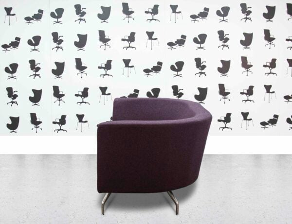 Refurbished Orangebox Cwtch 2-Seater Lounge Sofa - Purple Fabric - Corporate Spec 2