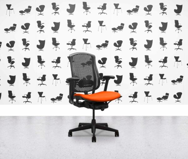 Refurbished Herman Miller Celle Chair - Black Frame - Olympic Fabric Seat - Corporate Spec 3