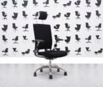 Refurbished Verco EV-Smart Task Chair - Black Fabric - With Headrest - Corporate Spec 3