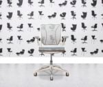 Refurbished Humanscale Diffrient World - Grey Mesh - White Frame - Corporate Spec