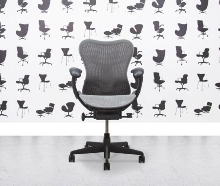 Refurbished Herman Miller Mirra 2 - Full Spec - Grey Butterfly Back - Grey Mesh Seat and Frame