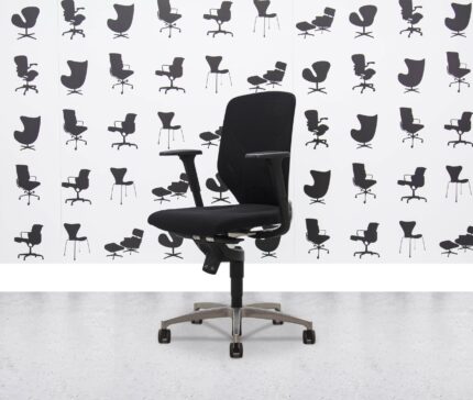 Refurbished Wilkhahn IN Task Chair - Mesh Back - Black Fabric - Corporate Spec 1
