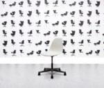 Refurbished Vitra Eames Plastic Side Chair PSCC - White Shell - Corporate SPec 1