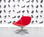 Fritz Hansen Space Lounge by Jehs+Laub - Red Fabric - Corporate Spec 1