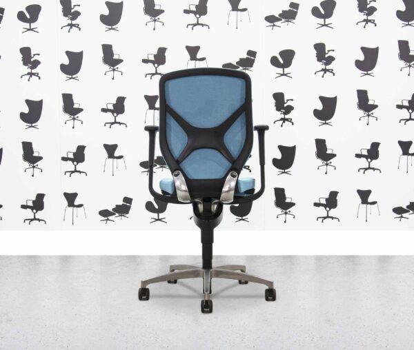 Refurbished Wilkhahn IN Task Chair - Mesh Back - Turquoise Fabric - Corporate Spec 2