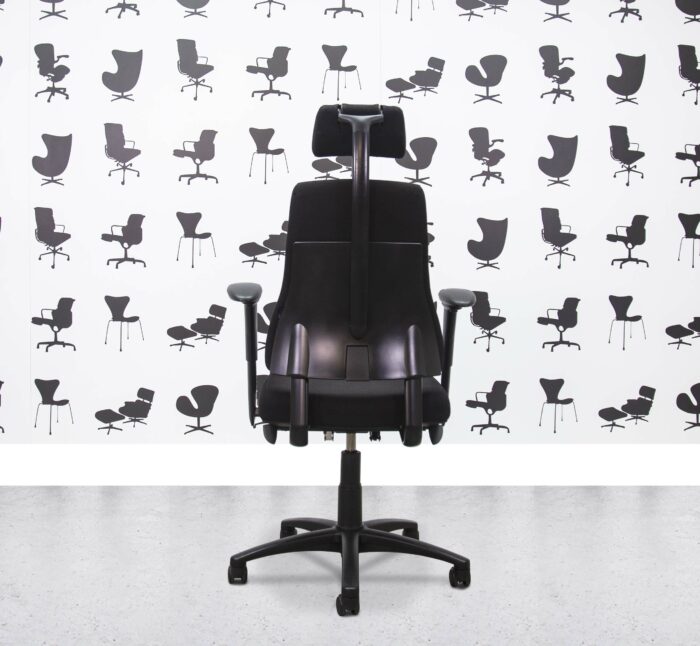 Refurbished BMA Axia 2.4 High Back Office Chair with Headrest - Black Fabric - Corporate Spec 2