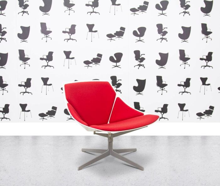 Fritz Hansen Space Lounge by Jehs+Laub - Red Fabric - Corporate Spec 3