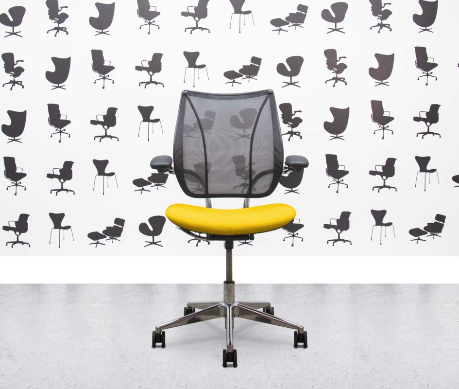 refurbished humanscale liberty task chair polished aluminium sandstorm seat (copy)
