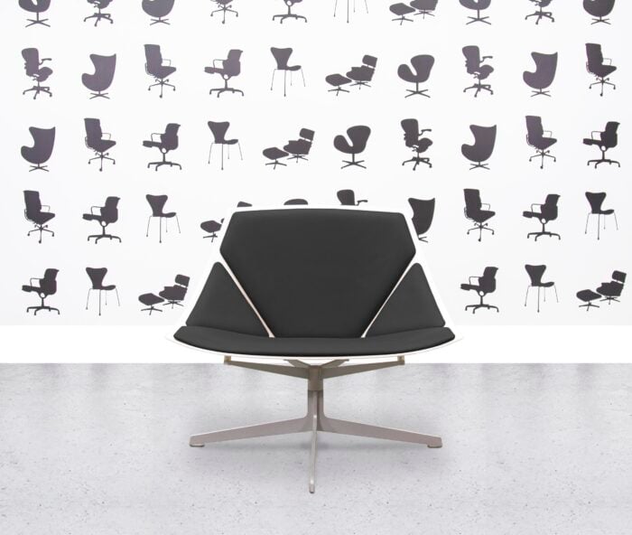 Fritz Hansen Space Lounge by Jehs+Laub - Black Leather - Corporate Spec