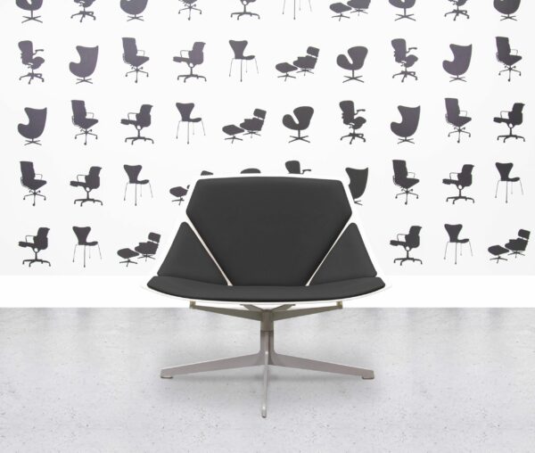 Fritz Hansen Space Lounge by Jehs+Laub - Black Leather - Corporate Spec