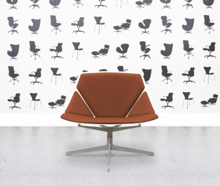 Fritz Hansen Space Lounge by Jehs+Laub - Walnut Leather - Corporate Spec