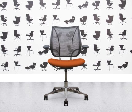 refurbished humanscale liberty task chair polished aluminium lobster seat