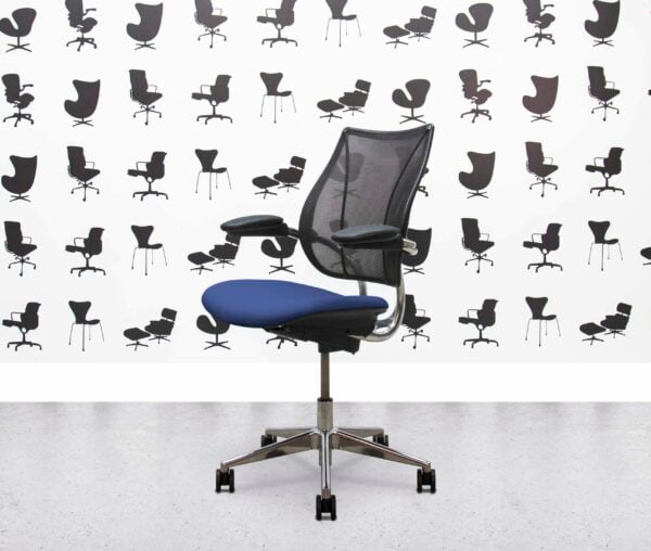refurbished humanscale liberty task chair polished aluminium calypso seat (copy)