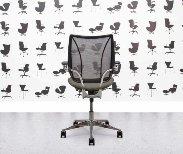 refurbished humanscale liberty task chair polished aluminium sombrero seat