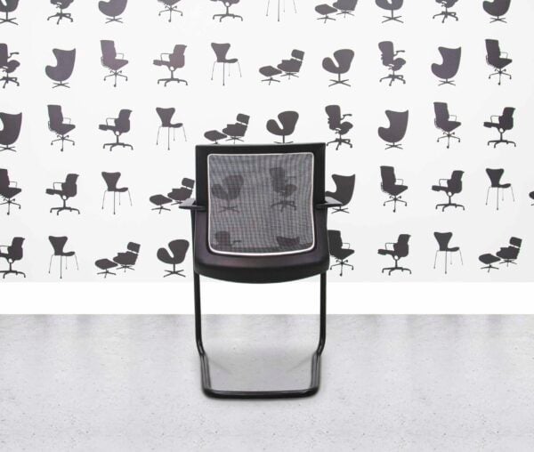 Refurbished Orangebox Workday Cantilever Armchair - Grey Back and Seat - Corporate Spec 2